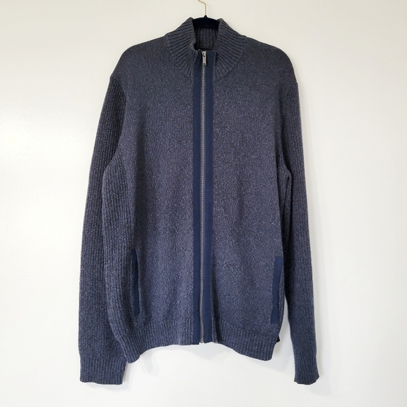 Daniel Hechter Paris Men's Blue Cotton Zip-Up Sweater Size XXL - Picture 1 of 8